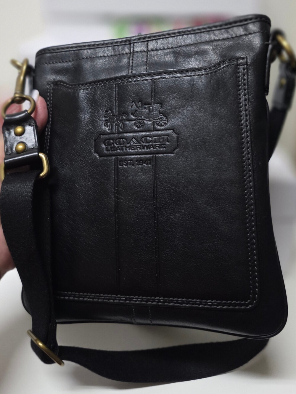 COACH Heritage Crossbody Flight Bag #41004 - Picture 3 of 16